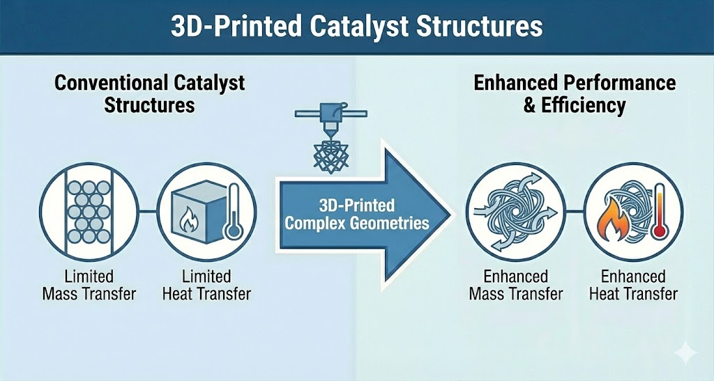 3D-printed catalyst structures